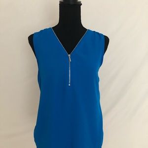 Women”s INC SZ Small Zipper Front Tank Top